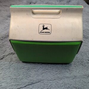 Vintage John Deere Igloo Cooler Playmate‎ Beverage Green White Logo Farmer
